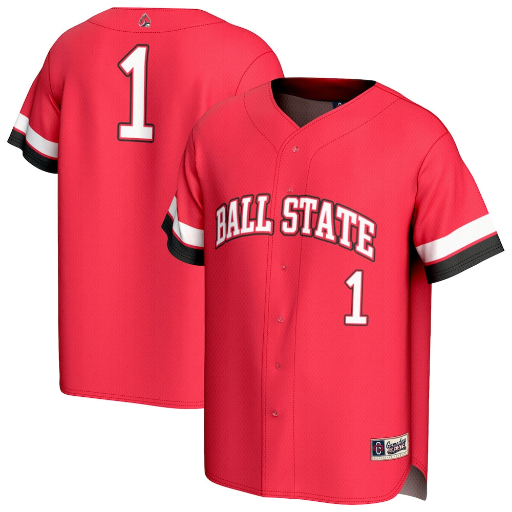 Ball State Cardinals Lightweight Gameday Greats Cardinal Baseball Jersey product image