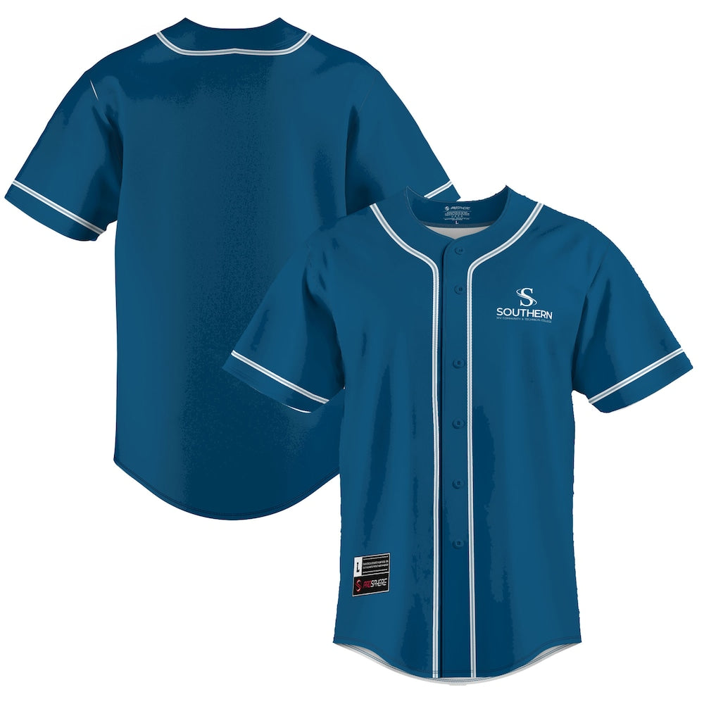 Southern West Virginia Community And Technical College Lightweight Gameday Greats Blue Baseball Jersey product image