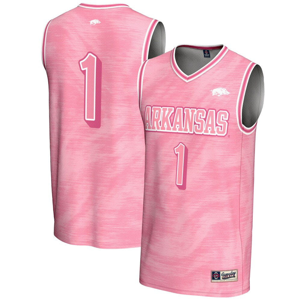Arkansas Razorbacks Lightweight Gameday Greats Pink Basketball Jersey product image