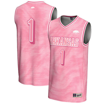 Arkansas Razorbacks Lightweight Gameday Greats Pink Basketball Jersey product image