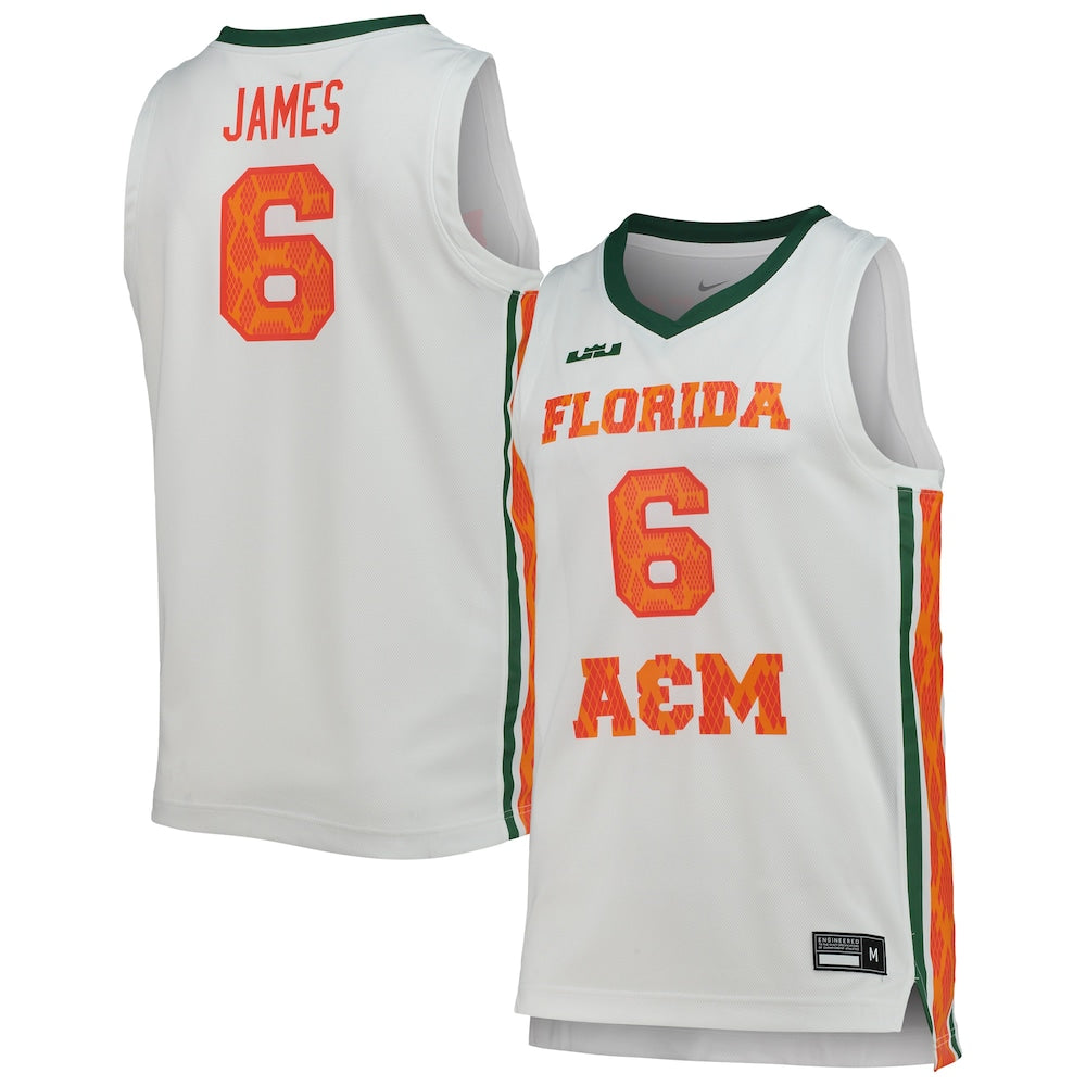 Florida A&m Rattlers Replica White Basketball Jersey product image