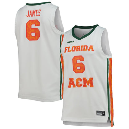 Florida A&m Rattlers Replica White Basketball Jersey product image