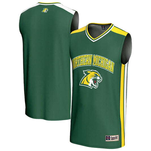 Northern Michigan Wildcats Gameday Greats Green Basketball Jersey product image
