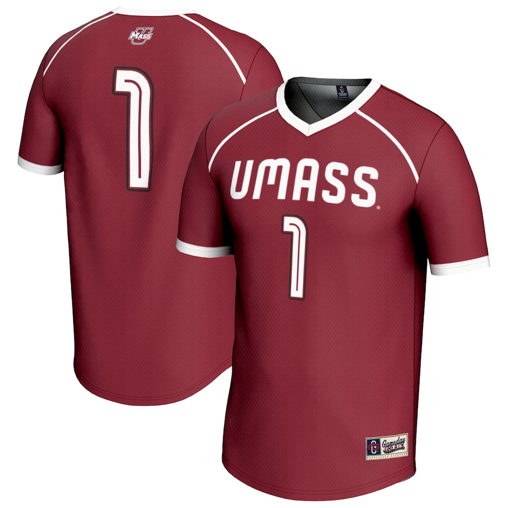 Umass Minutemen Lightweight Gameday Greats Maroon Football Jersey product image