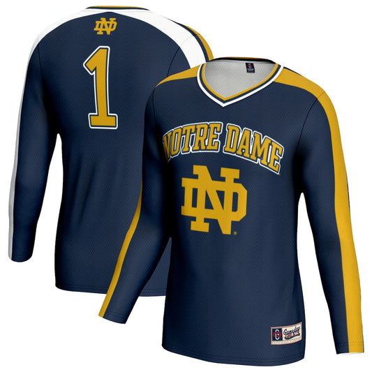 Notre Dame Fighting Irish Lightweight Gameday Greats Navy Football Jersey product image