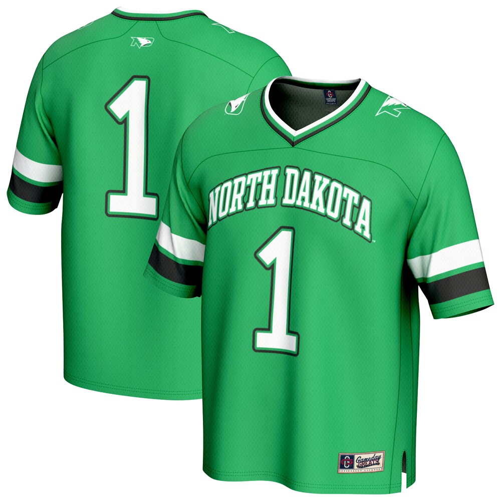 North Dakota Lightweight Gameday Greats Kelly Green Football Jersey product image