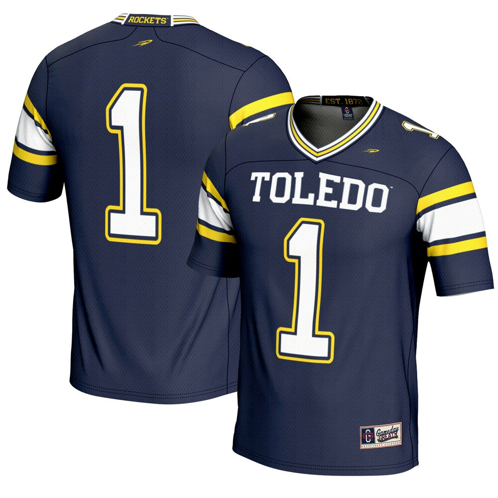 Toledo Rockets Gameday Greats Navy Football Jersey product image