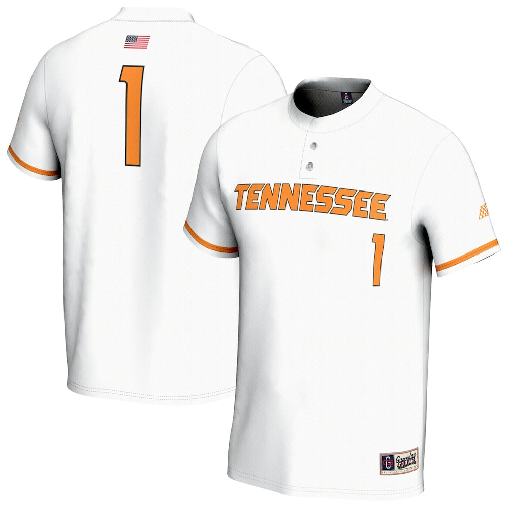 Tennessee Volunteers Lightweight Gameday Greats White Baseball Jersey product image
