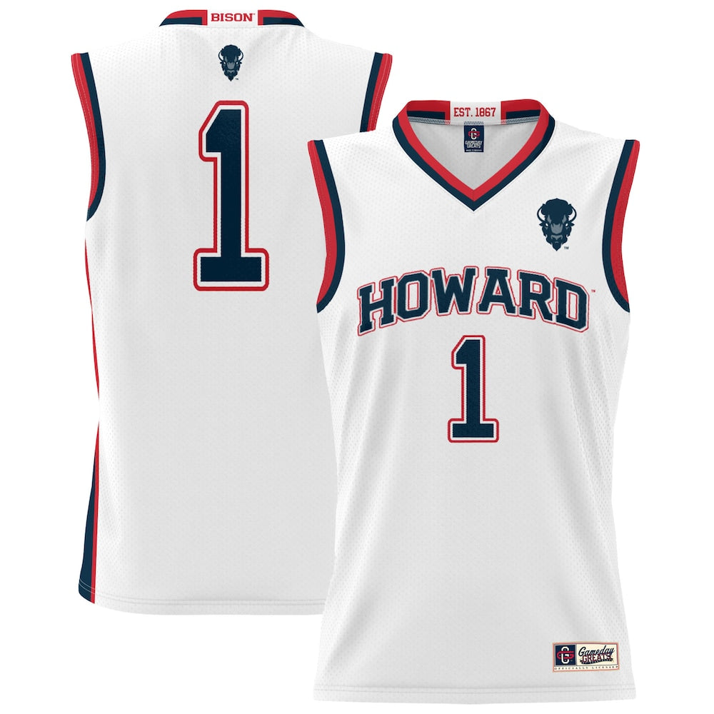 Howard Bison Lightweight Gameday Greats White Basketball Jersey product image