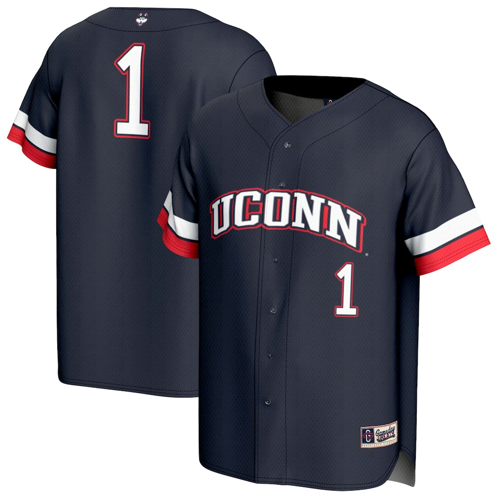 Uconn Huskies Lightweight Gameday Greats Navy Baseball Jersey product image