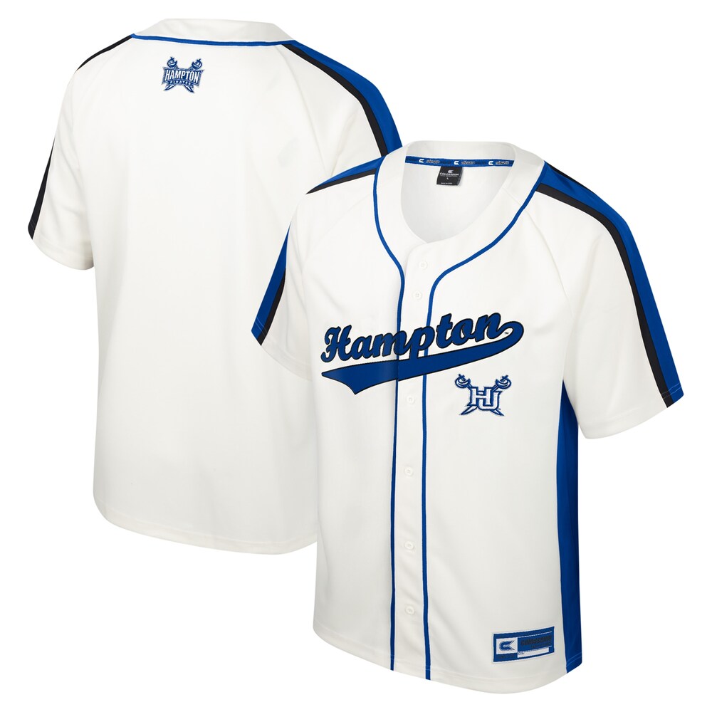 Hampton Pirates Cream Baseball Jersey product image