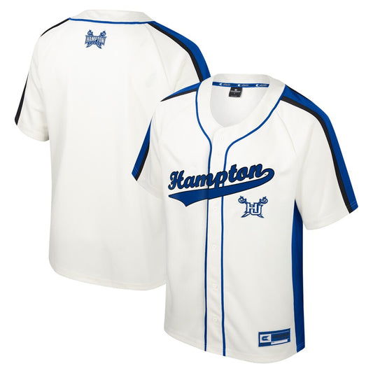 Hampton Pirates Cream Baseball Jersey product image