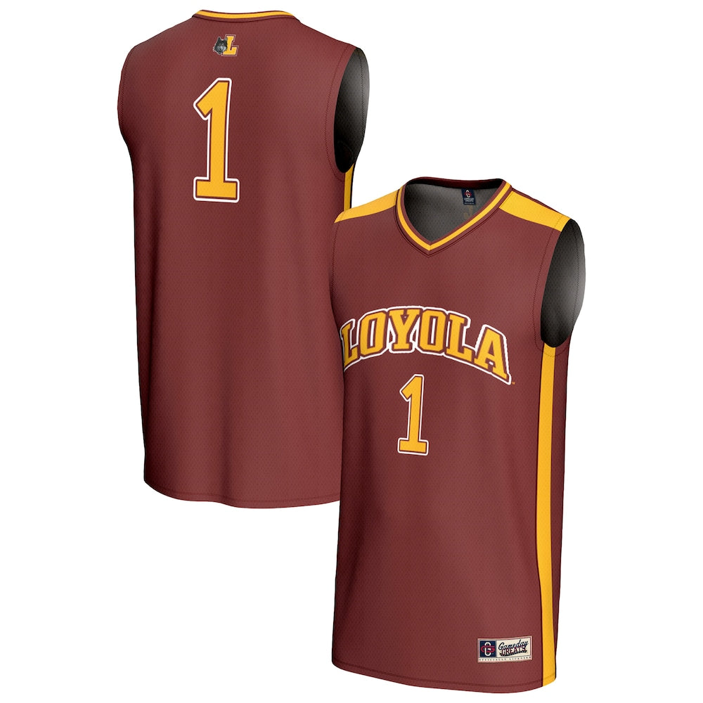 Loyola Chicago Ramblers Lightweight Gameday Greats Maroon Basketball Jersey product image