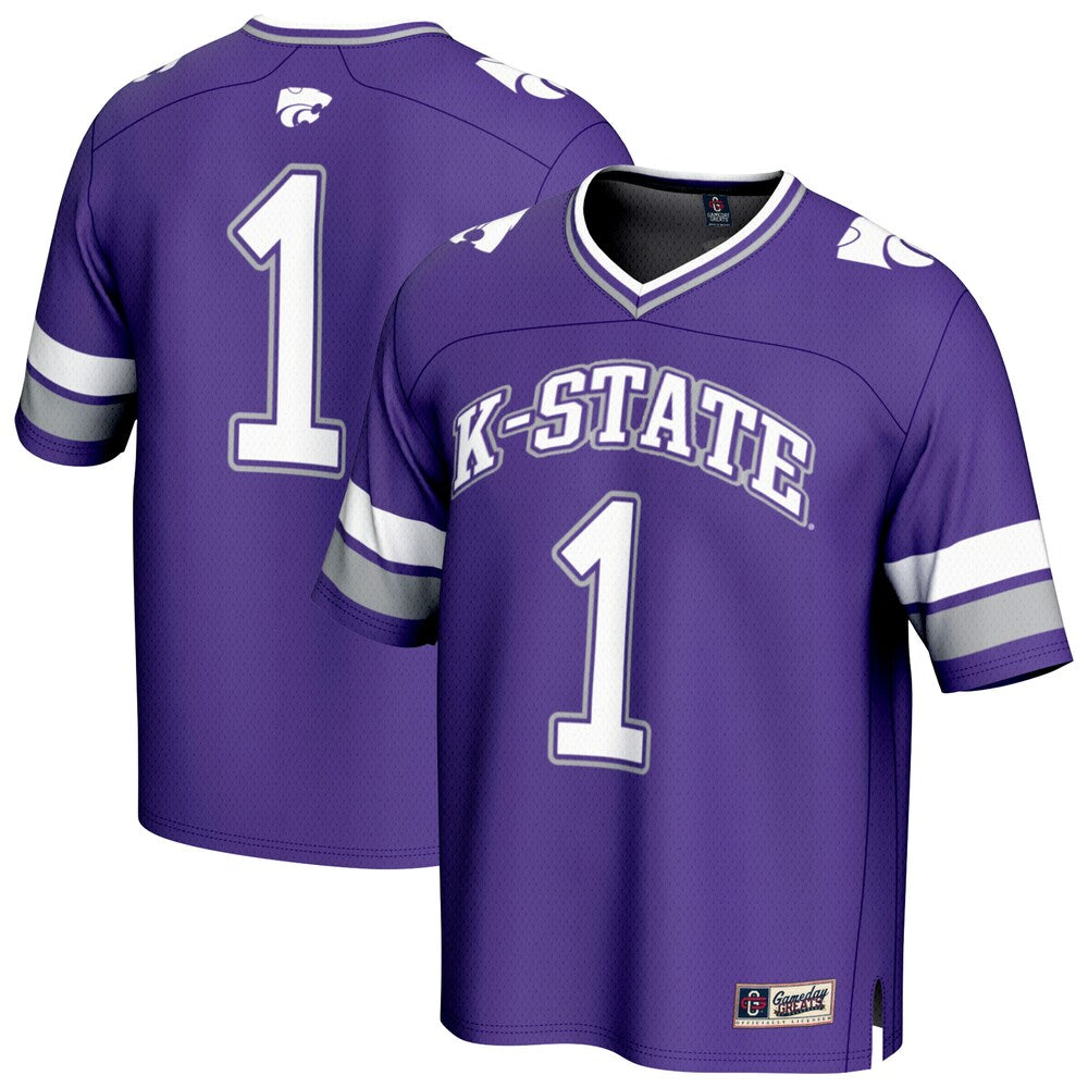Kansas State Wildcats Lightweight Gameday Greats Purple Football Jersey product image