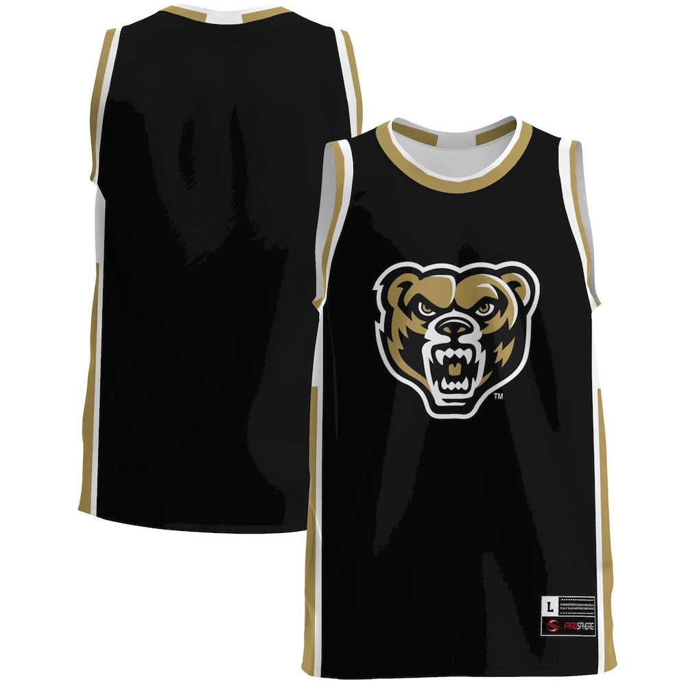 Oakland Golden Grizzlies Lightweight Gameday Greats Black Basketball Jersey product image