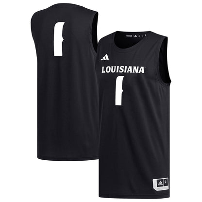 Louisiana Ragin' Cajuns #1 Replica Black Basketball Jersey product image