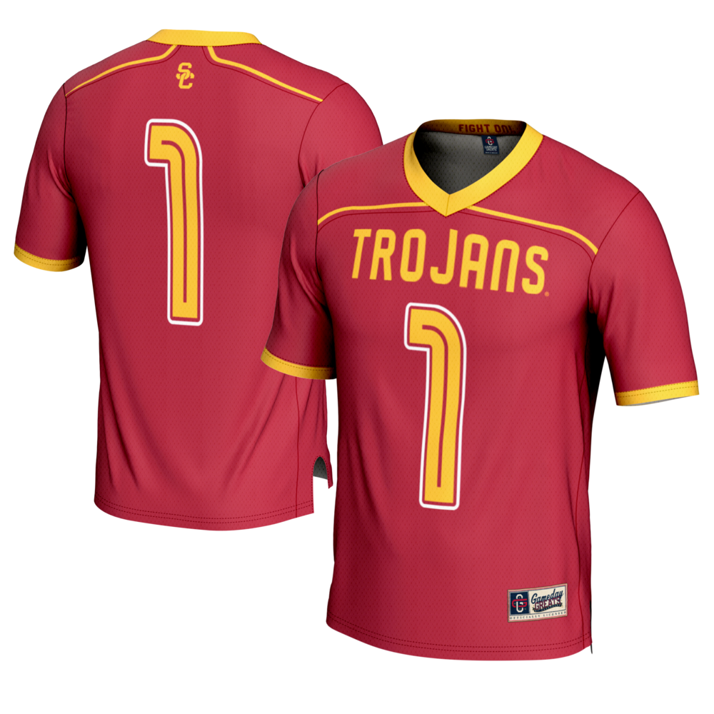 USC Trojans Lightweight Gameday Greats Cardinal Football Jersey product image