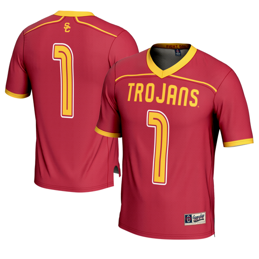 USC Trojans Lightweight Gameday Greats Cardinal Football Jersey product image