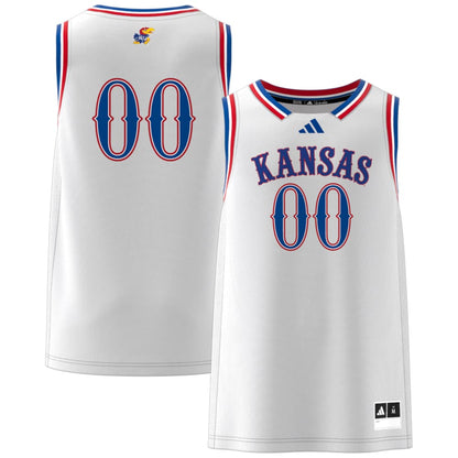 Kansas Jayhawks #00 Swingman White Football Jersey product image