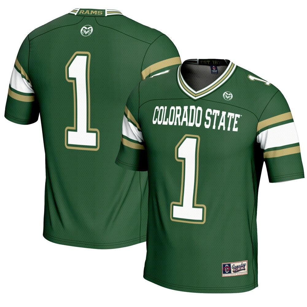 Colorado State Rams Gameday Greats Green Football Jersey product image