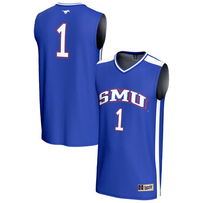SMU Mustangs Lightweight Gameday Greats Royal Basketball Jersey product image