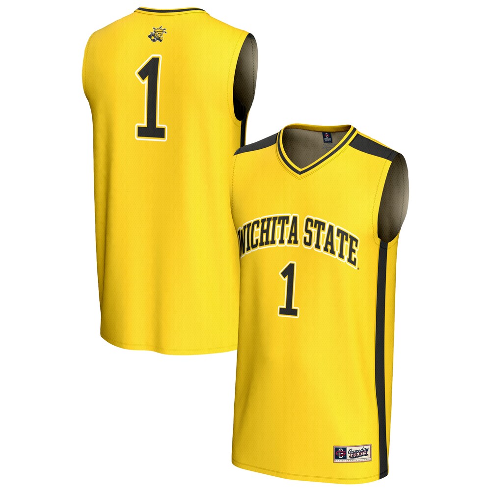 Wichita State Shockers Lightweight Gameday Greats Yellow Basketball Jersey product image