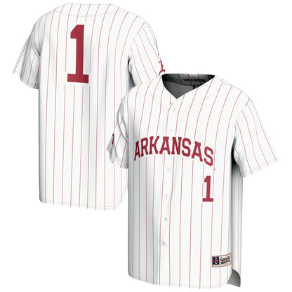 Arkansas Razorbacks Lightweight Gameday Greats White Baseball Jersey product image
