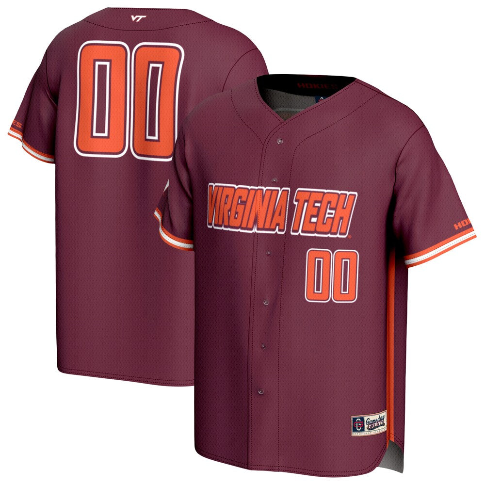 Virginia Tech Hokies Lightweight Gameday Greats Maroon Baseball Jersey product image