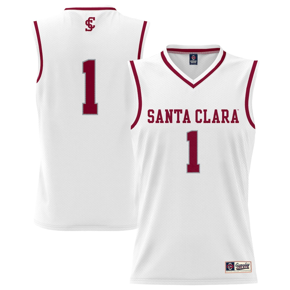 Santa Clara Broncos Lightweight Gameday Greats White Basketball Jersey product image