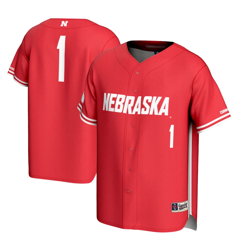 Nebraska Huskers Lightweight Gameday Greats Scarlet Baseball Jersey product image