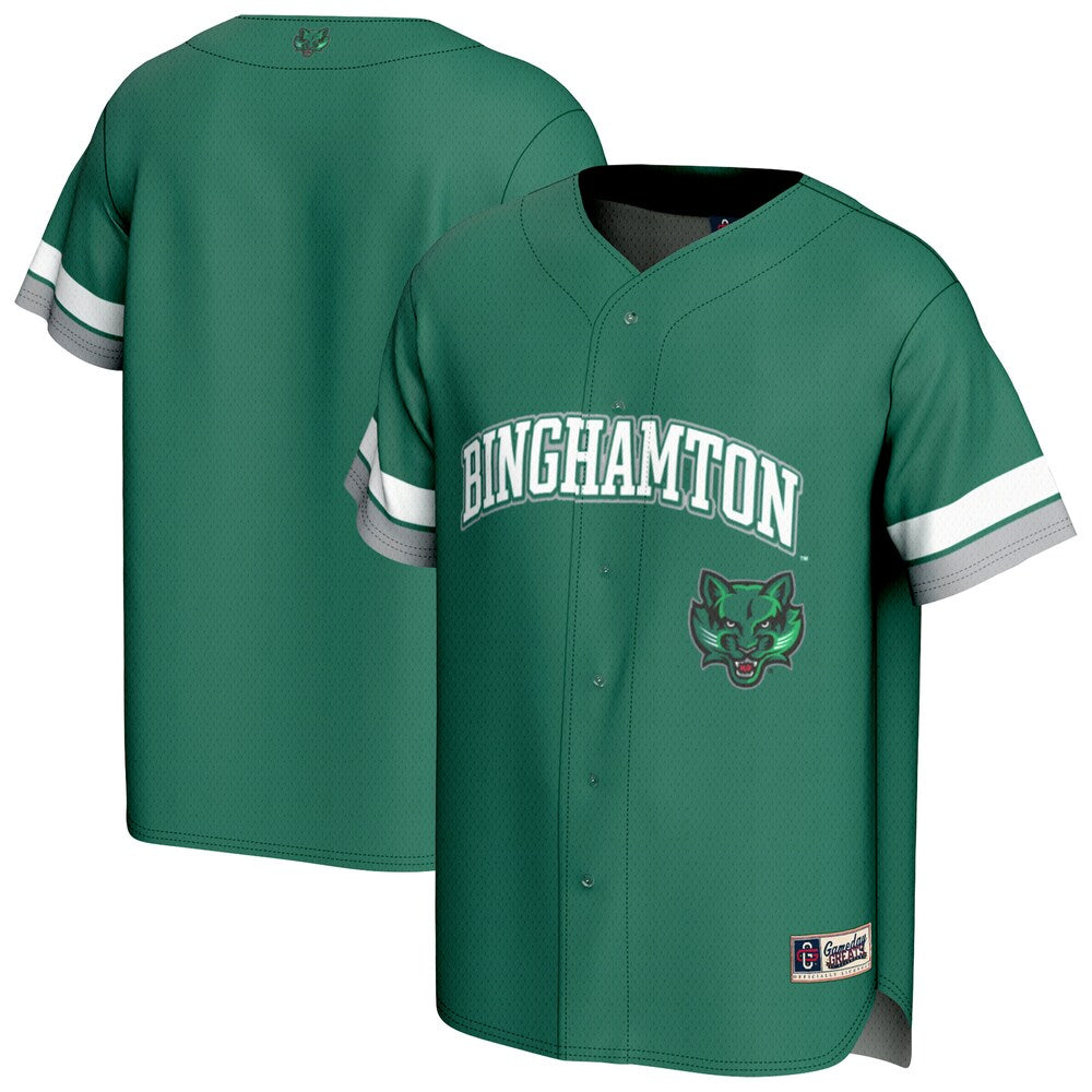 Binghamton Bearcats Gameday Greats Green Baseball Jersey product image