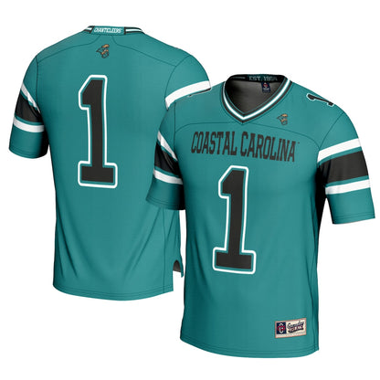 Coastal Carolina Chanticleers Gameday Greats Teal Football Jersey product image