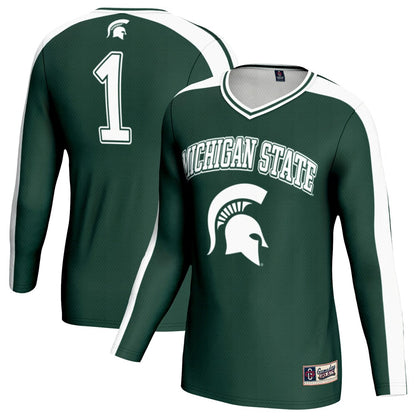 Michigan State Spartans Lightweight Gameday Greats Green Football Jersey product image