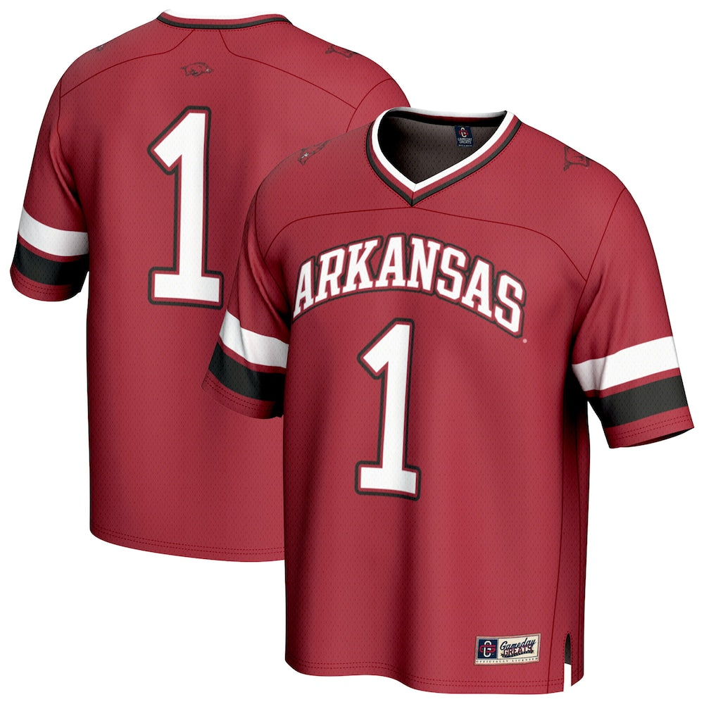Arkansas Razorbacks Lightweight Gameday Greats Cardinal Football Jersey product image