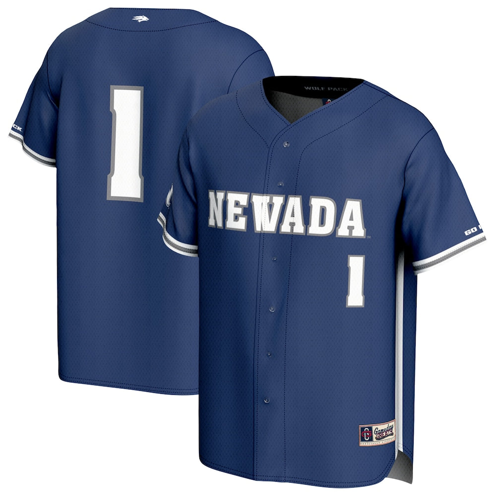 Nevada Wolf Pack Lightweight Gameday Greats Navy Baseball Jersey product image