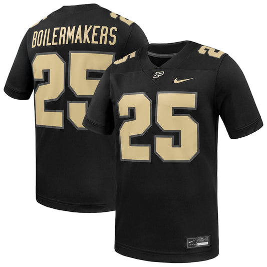 Purdue Boilermakers #25 Replica Game Untouchable Black Football Jersey product image