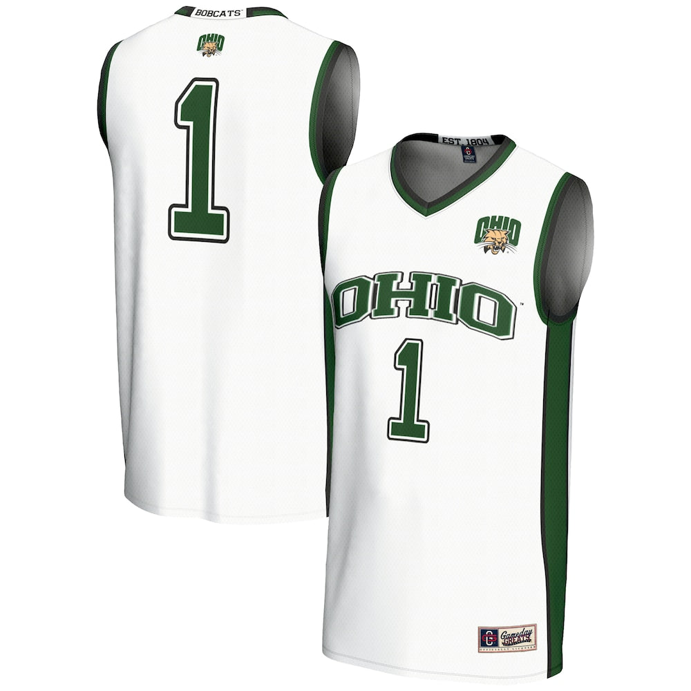 Ohio Bobcats Lightweight Gameday Greats White Basketball Jersey product image