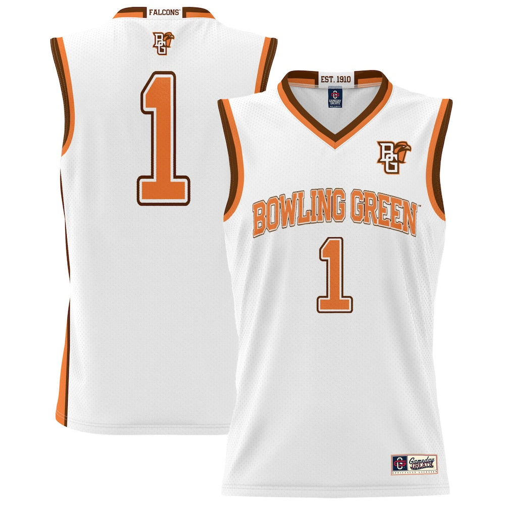 Bowling Green St. Falcons Lightweight Gameday Greats White Basketball Jersey product image