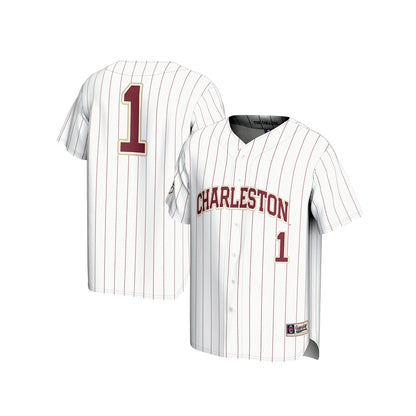 Charleston Cougars Lightweight Gameday Greats White Baseball Jersey product image