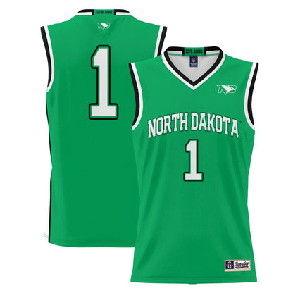 North Dakota Lightweight Gameday Greats Green Basketball Jersey product image