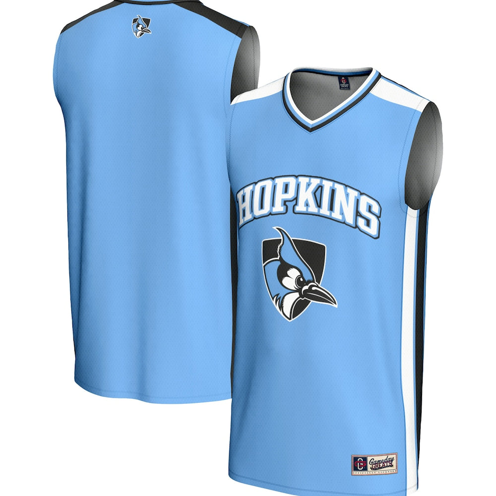 Johns Hopkins Blue Jays Gameday Greats Blue Basketball Jersey product image
