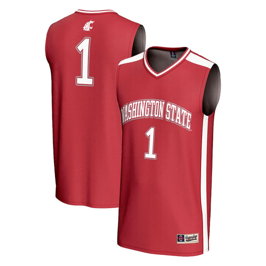 Washington State Cougars Lightweight Gameday Greats Crimson Basketball Jersey product image