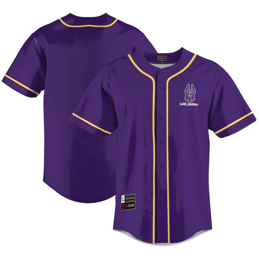 Ualbany Great Danes Lightweight Gameday Greats Purple Baseball Jersey product image