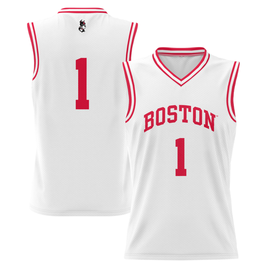 Boston University Lightweight Gameday Greats White Basketball Jersey product image