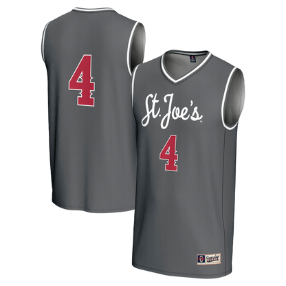 Saint Joseph's Hawks Lightweight Gameday Greats Gray Basketball Jersey product image
