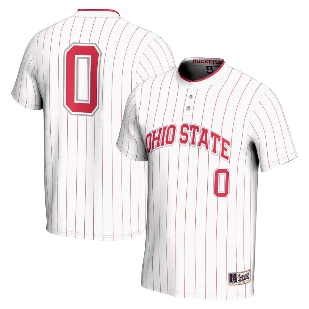 Ohio State Buckeyes Lightweight Gameday Greats White Football Jersey product image