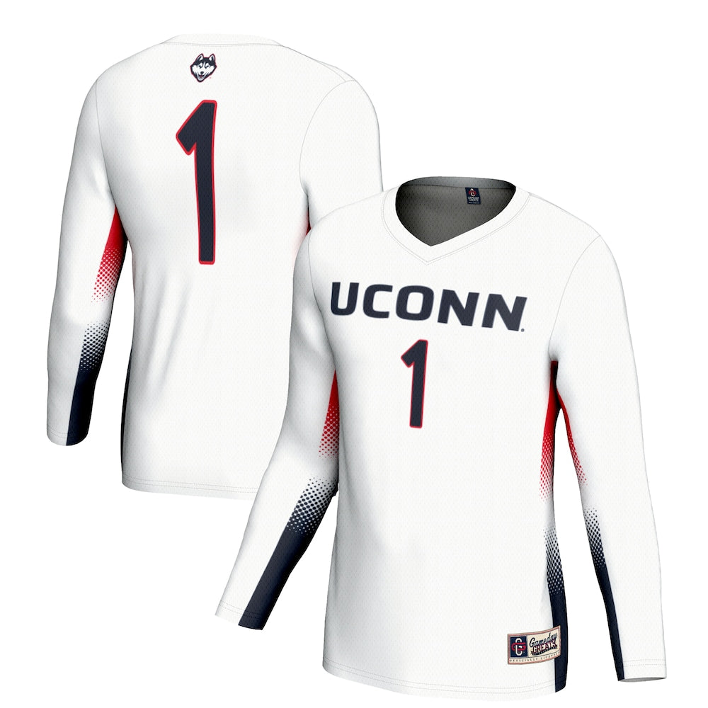 Uconn Huskies Lightweight Gameday Greats White Football Jersey product image