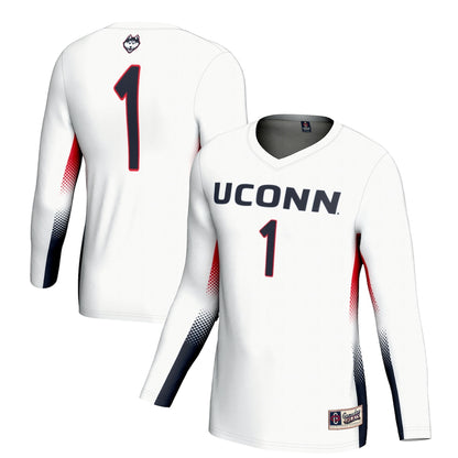 Uconn Huskies Lightweight Gameday Greats White Football Jersey product image