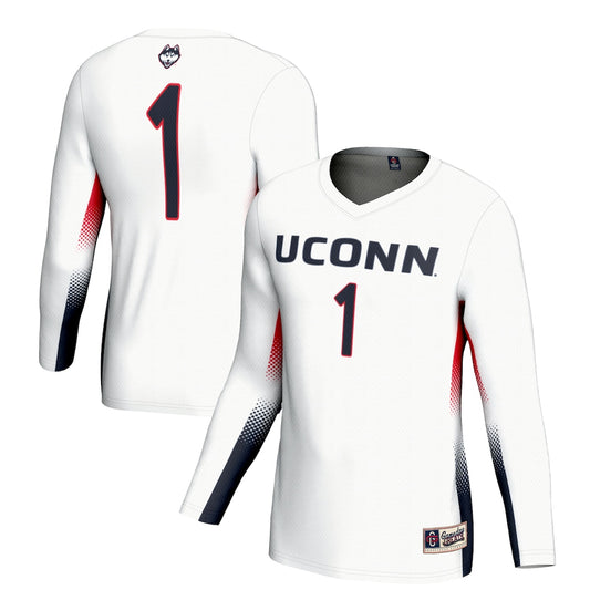 Uconn Huskies Lightweight Gameday Greats White Football Jersey product image