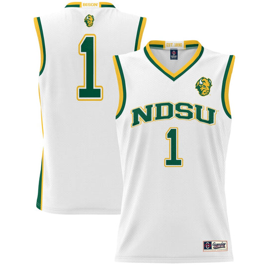 Ndsu Bison Lightweight Gameday Greats White Basketball Jersey product image